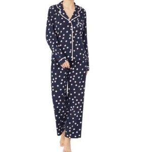 Kate Spade Dream a Little Dream Polka Dot Pajama Set Women's Size Small Good Con